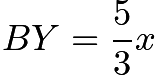 $BY = \frac53 x$