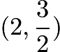 $({2,\frac{3}{2}})$